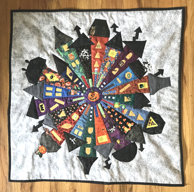 Halloween Dresden Neighborhood quilt www.dlstewart.com